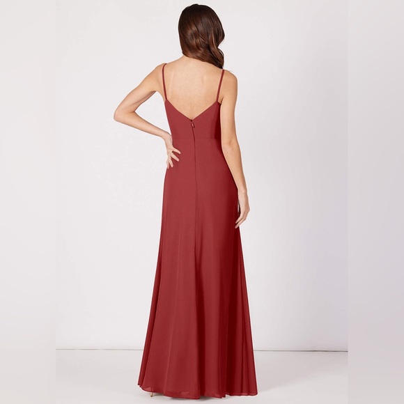Azazie Aubrielle Bridesmaid Dress in Rust | worn once - Picture 5 of 6